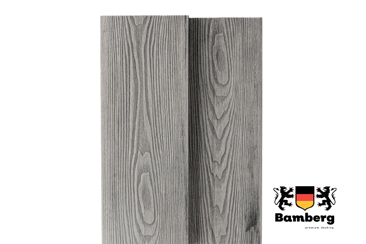 Террасная доска Bamberg Square 3D Natural, English Barnwood — Black Deck